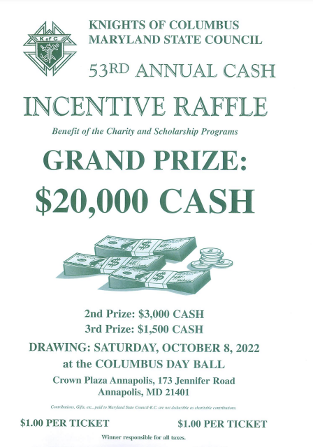 Knights of Columbus Hosting Giants Season Ticket Raffle